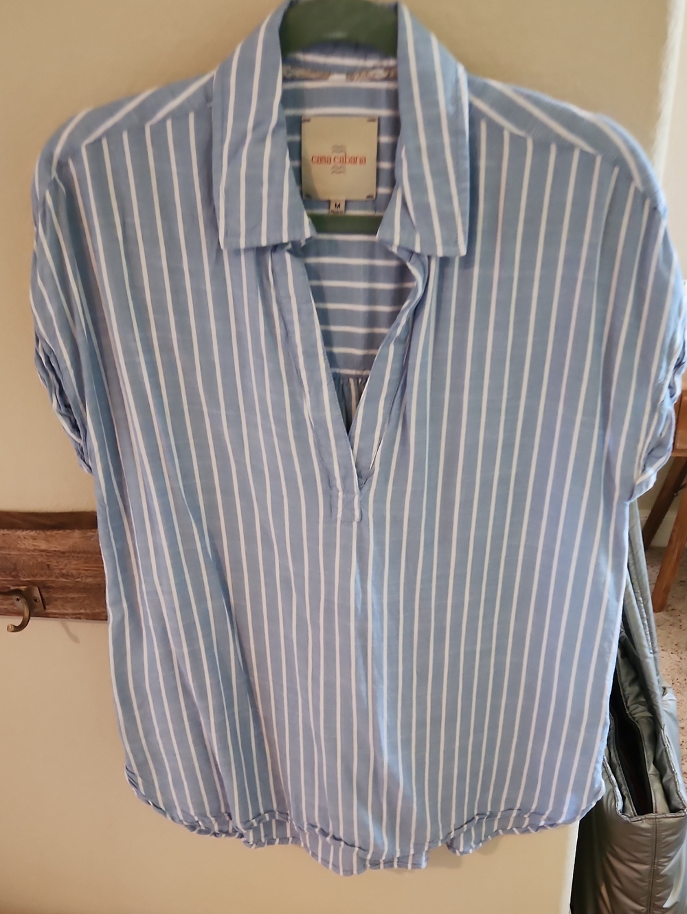 Women's Light Blue Striped Shirt